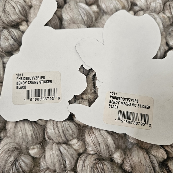 Bendy and the Ink Machine 2 Enamel Pins and 2 Stickers Lot BATIM Collectible - Picture 5 of 6